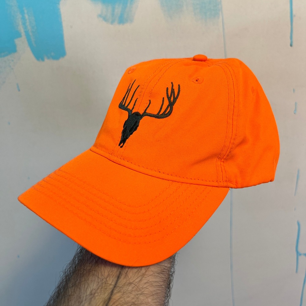 Academy Orange Hunting Baseball‎ Cap with Deer Skull, Approx 2019 Outdoor Gear